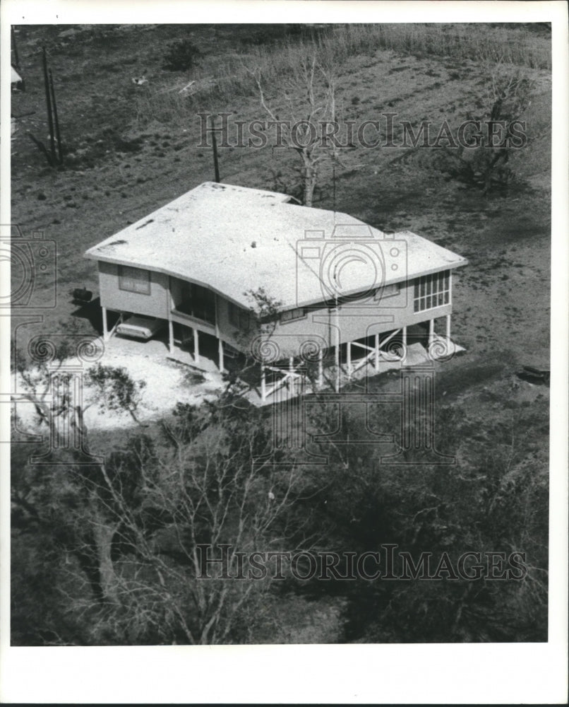 1970 Press Photo Home in Plaquemines Parish, LA, built to withstand hurricane-Historic Images