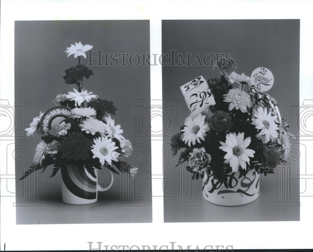 1988 Press Photo FTD flower arrangements - hca33672 - Historic Images