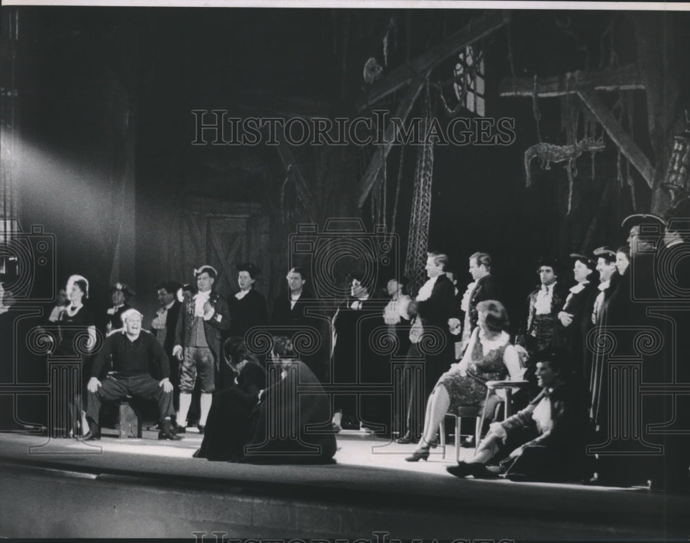1964 Cast in scene of "The Masked Ball" at Houston Grand Opera - Historic Images