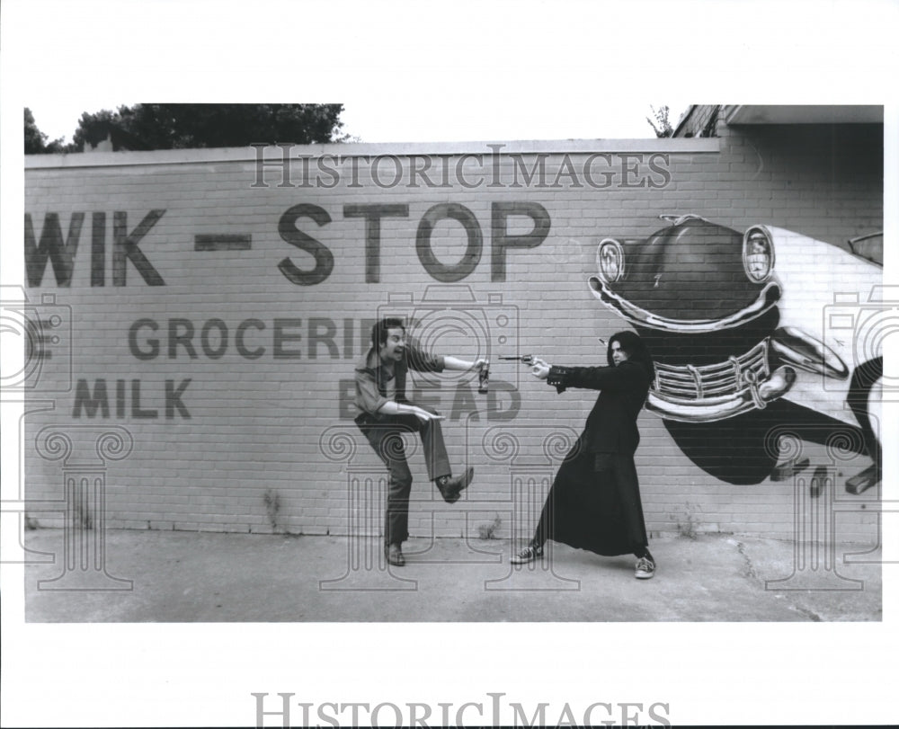 1997 Scene from "Cowboy Mouth" at Houston Theatre Company - Historic Images