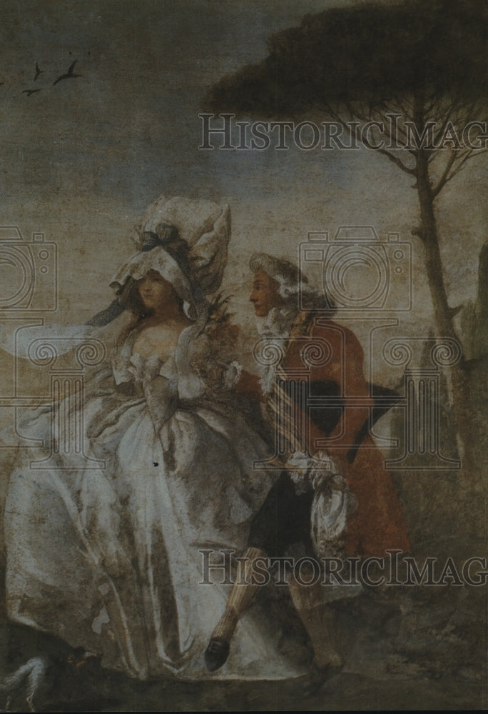 1987 Painting "Venetian Galantry" - Historic Images