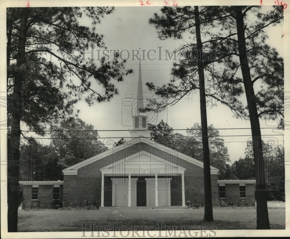 1961 Press Photo New Jasper Church of Christ building in Jasper, Texas - Historic Images