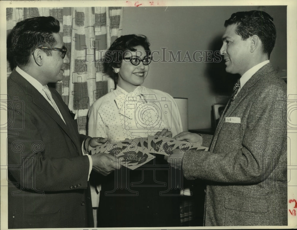 1958 Houston League of United Latin American Citizens plan ball - Historic Images