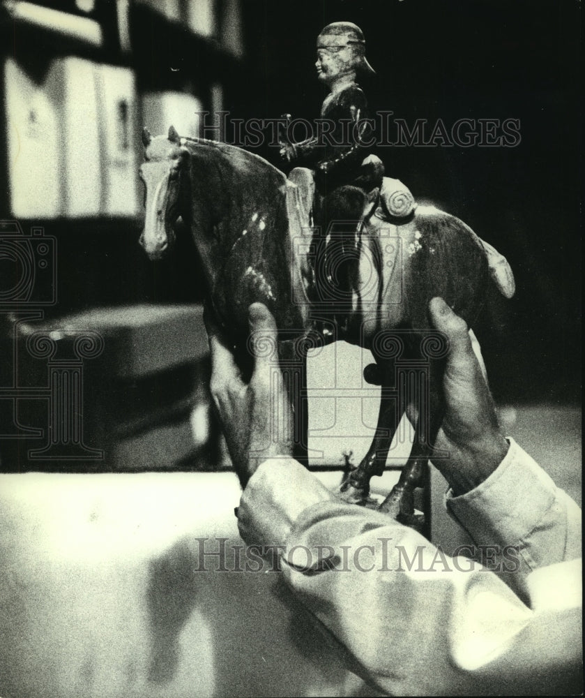 1971 Press Photo Texas-Kai-Shek,T'ang Dynasty horse in Lyndon B. Johnson Library - Historic Images