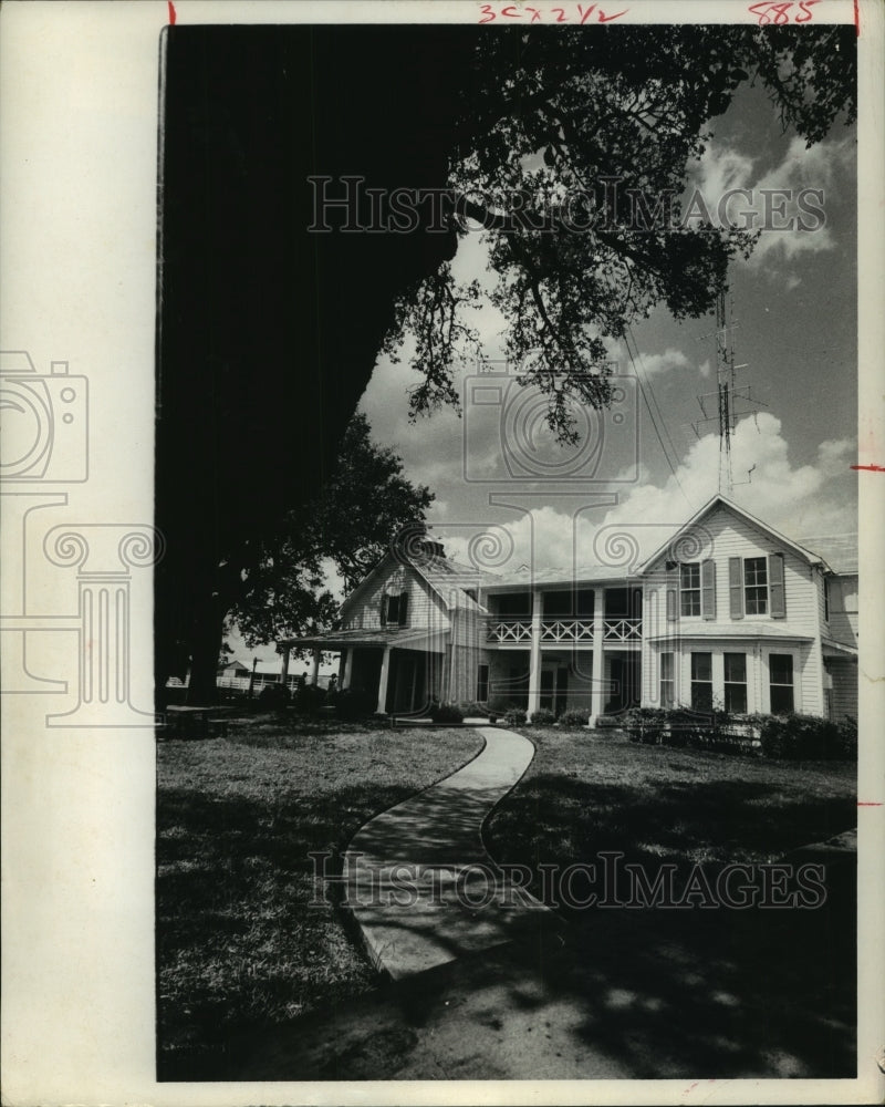 1962 Press Photo LBJ Ranch farmhouse in Johnson City, Texas - hca38547 - Historic Images