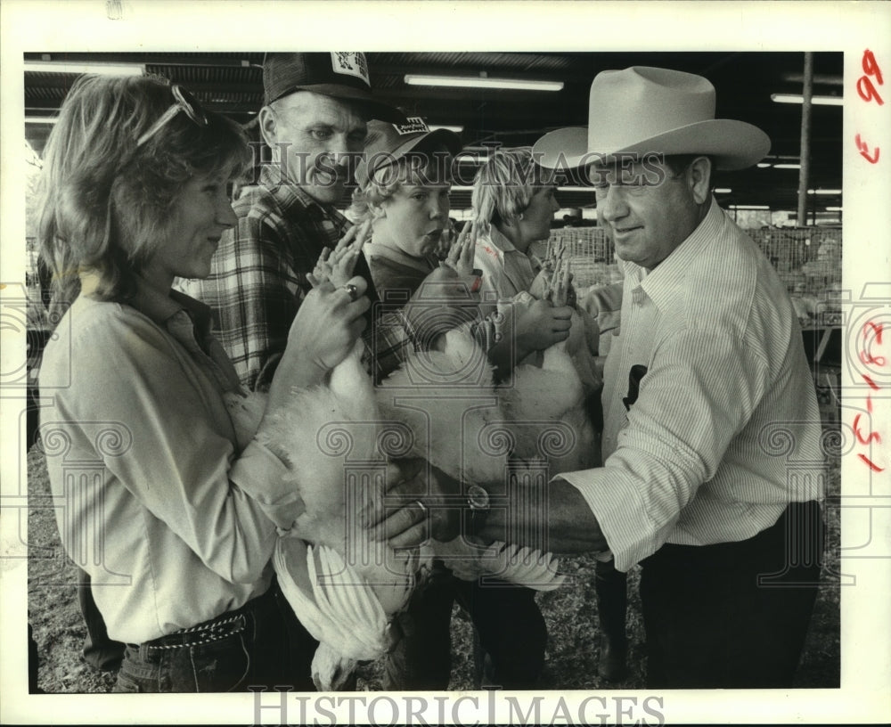 1984 Clinton Bippert and others at Montgomery County Fair and Rodeo - Historic Images