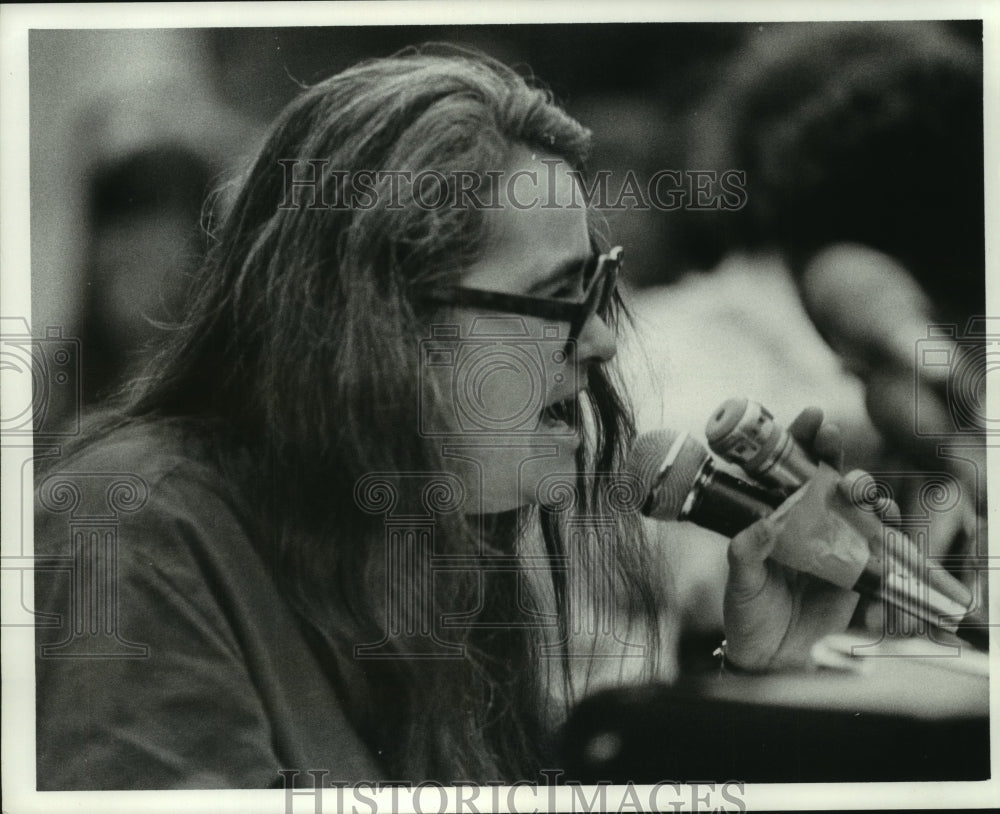 1977 Press Photo Speaker at National Women's Conference in Houston - hca45803 - Historic Images