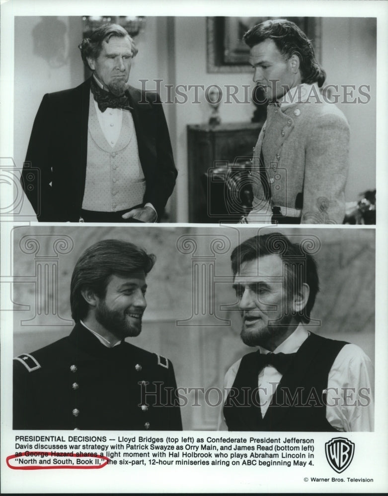 1986 Press Photo Presidential scenes from &quot;North and South&quot; miniseries on ABC- Historic Images