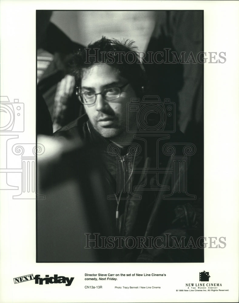 1999 Press Photo Director Steve Carr on set of &quot;Next Friday&quot; - hca46245 - Historic Images