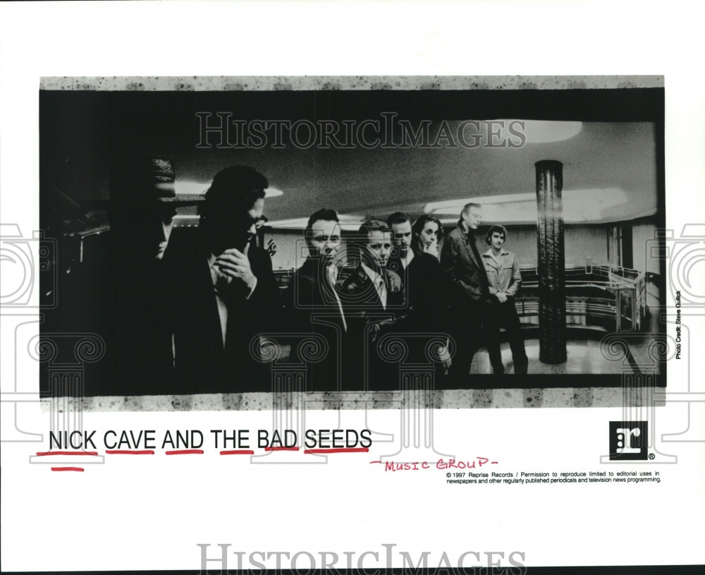 1997 Press Photo Nick Cave And The Bad Seeds band members - hca46726 - Historic Images