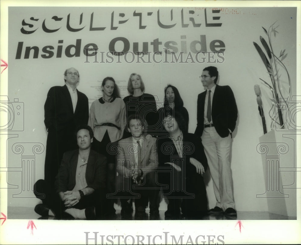 1988 Press Photo Artists - Museum of Fine Arts Houston Sculpture Inside Outside - Historic Images