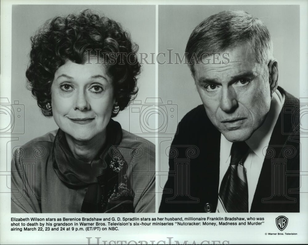 1987 Press Photo Stars of NBC mini-series &quot;Nutcracker: Money, Madness &amp; Murder&quot; - Historic Images