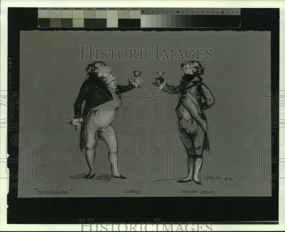 1988 Press Photo "The Nutcracker" ballet artwork by Heeley - hca48534 - Historic Images