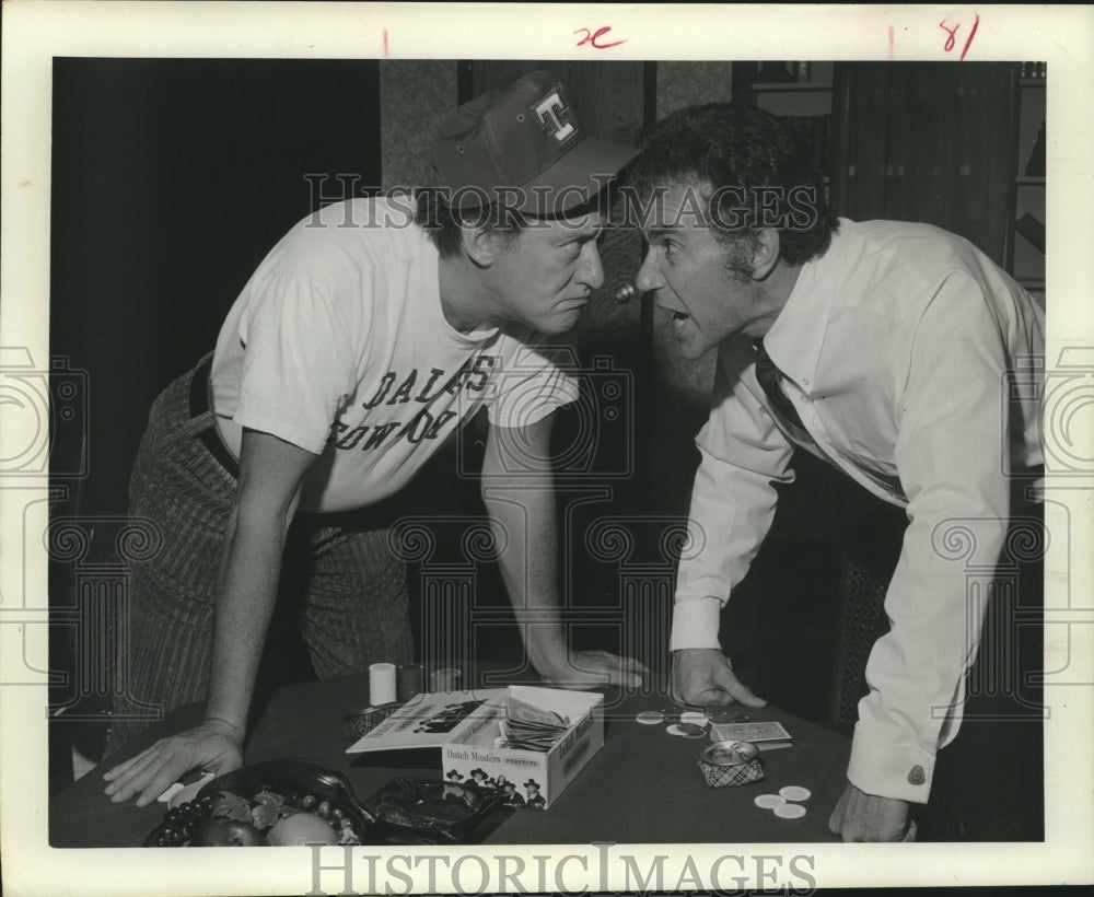 1974 Press Photo Poston and Greene in &quot;The Odd Couple&quot; at Windmill Theater - Historic Images