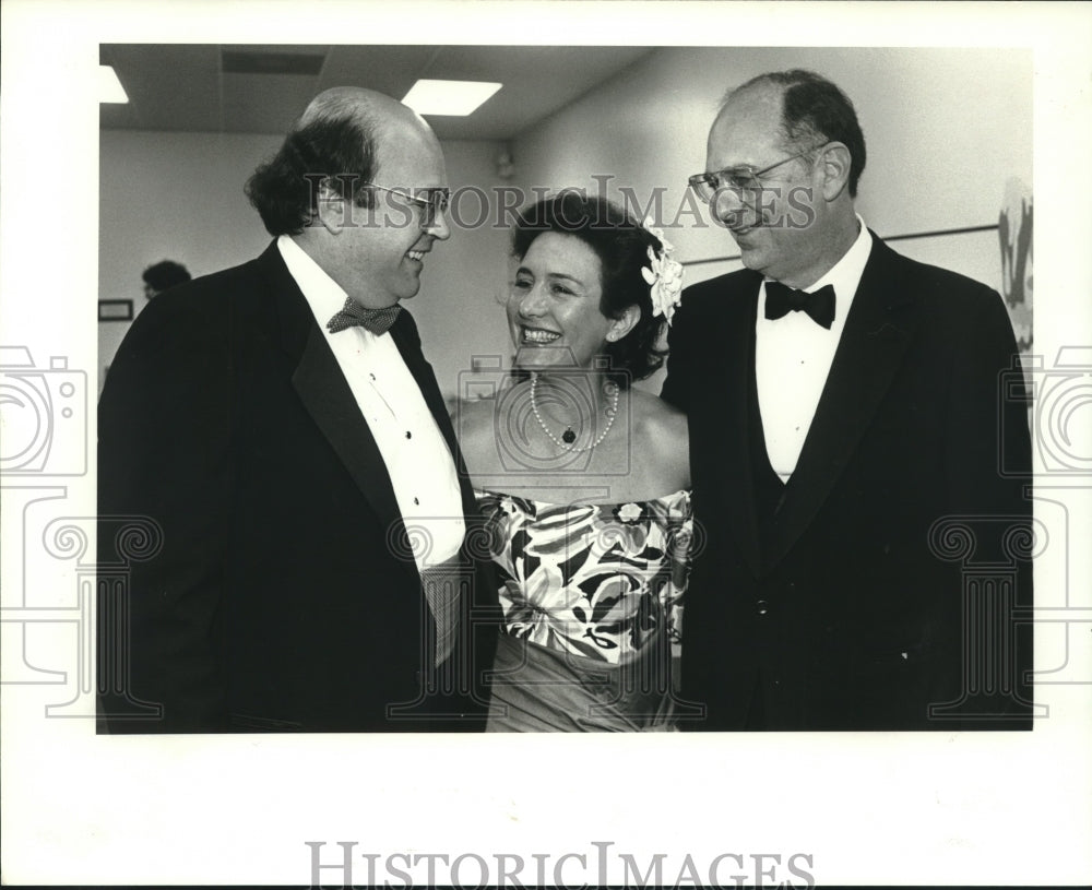 1987 Press Photo Rice Design Alliance members at Fight for Cite benefit - TX - Historic Images