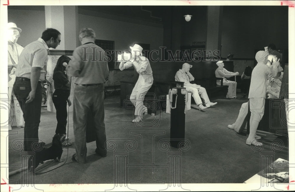 1983 Press Photo Galveston&#39;s old Santa Fe railroad - Center for Transportation - Historic Images