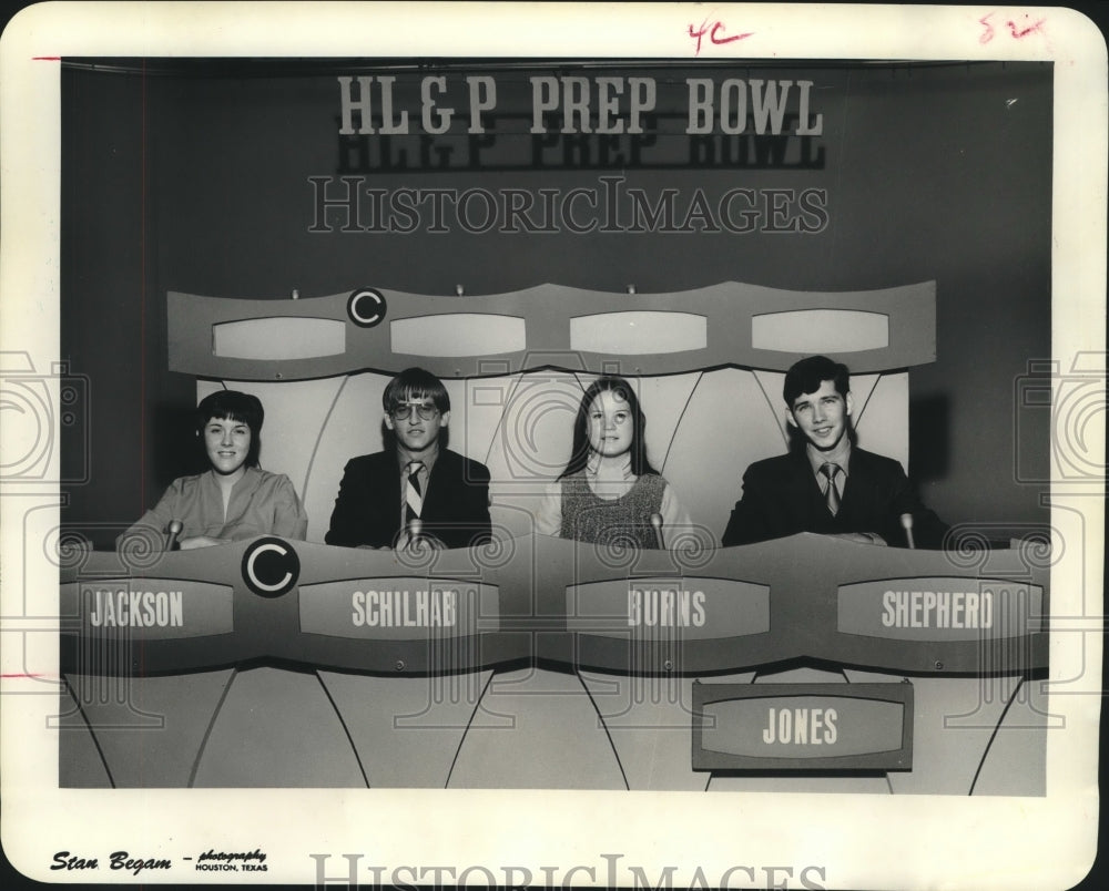 1970 Jones High School students win third straight Houston Prep game - Historic Images