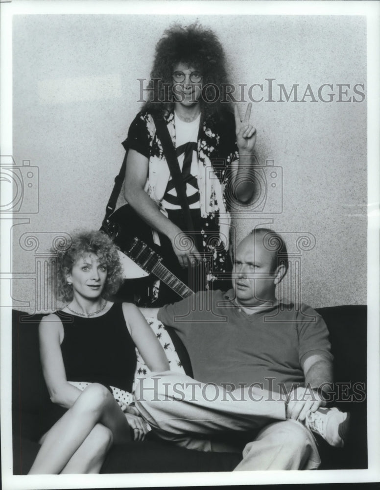 1988 Press Photo Vicki and Steve Farrell, Ken Polk, Radio Music Theatre, Houston- Historic Images