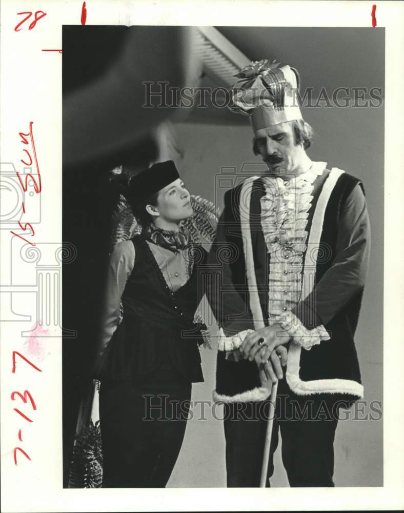 1981 Press Photo Polly MacIntyre &amp; Sid Taylor in &quot;Sleeping Beauty&quot; in Houston- Historic Images