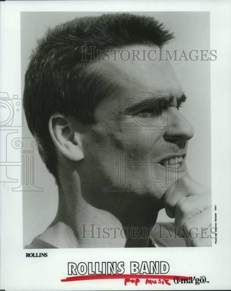 1991 Press Photo Henry Rollins of the Rock Group &quot;Rollins Band&quot; - hca51239- Historic Images