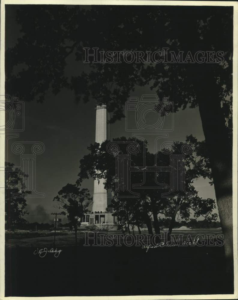 1937 Press Photo San Jacinto Monument In Houston, Texas - hca51613 - Historic Images