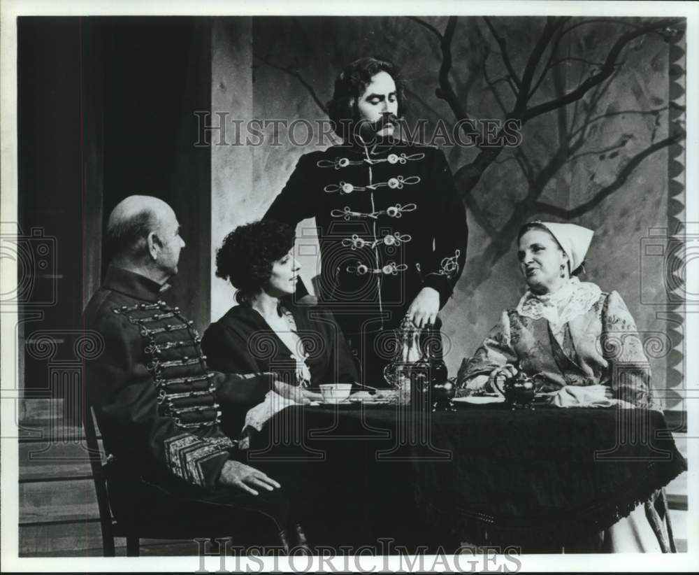 1978 Press Photo Rice University Players In "Arms and the Man" Play In Houston- Historic Images