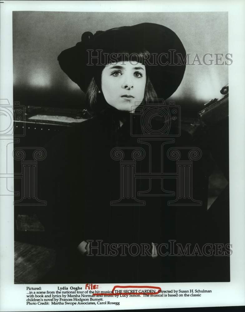 1993 Press Photo Lydia Ooghe stars in the hit musical &quot;The Secret Garden&quot;- Historic Images