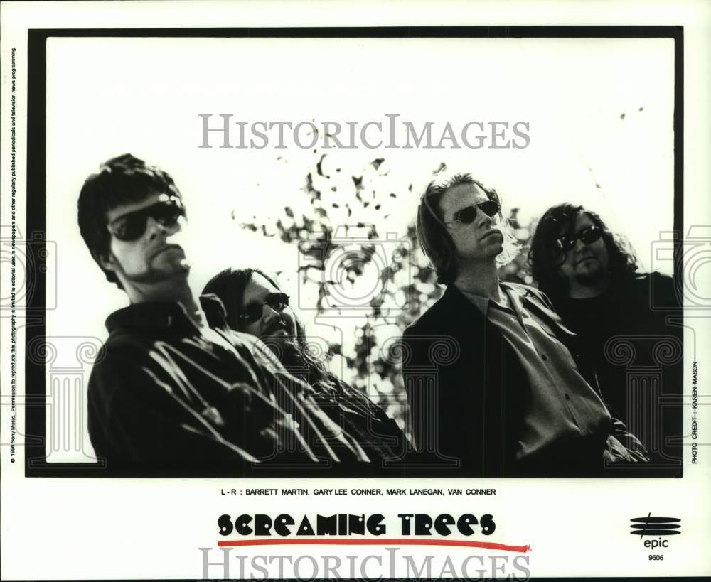 1996 Press Photo Musical group Screaming Trees - hca52151- Historic Images