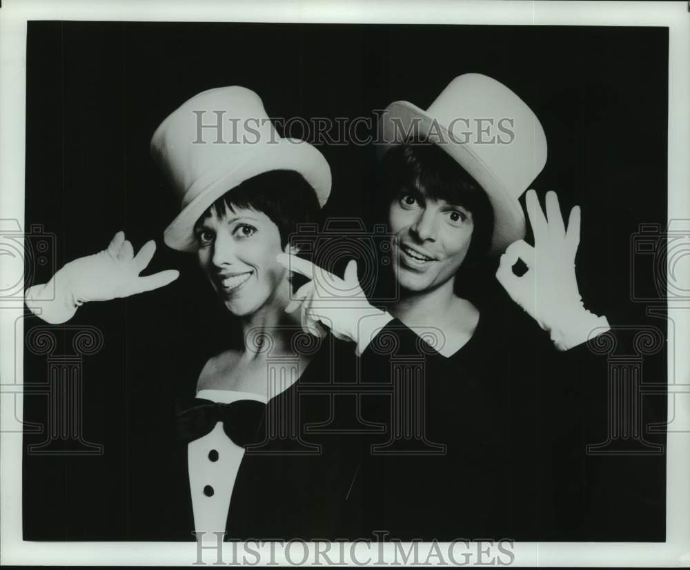 1978 Press Photo Mimers Robert Shields and Lorene Yarnell - hca52889- Historic Images