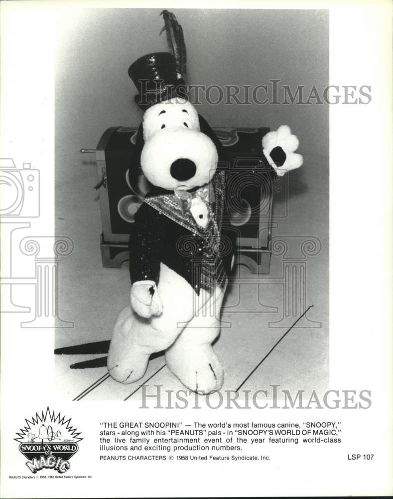 1989 Press Photo The Great Snoopini to Entertain at The Summit in Houston, Texas- Historic Images