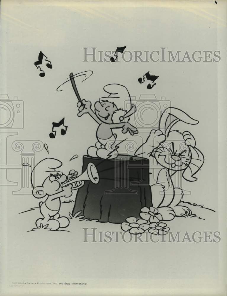 1983 Press Photo &quot;The Smurfs&quot; Children&#39;s Animated TV Program - hca53695- Historic Images