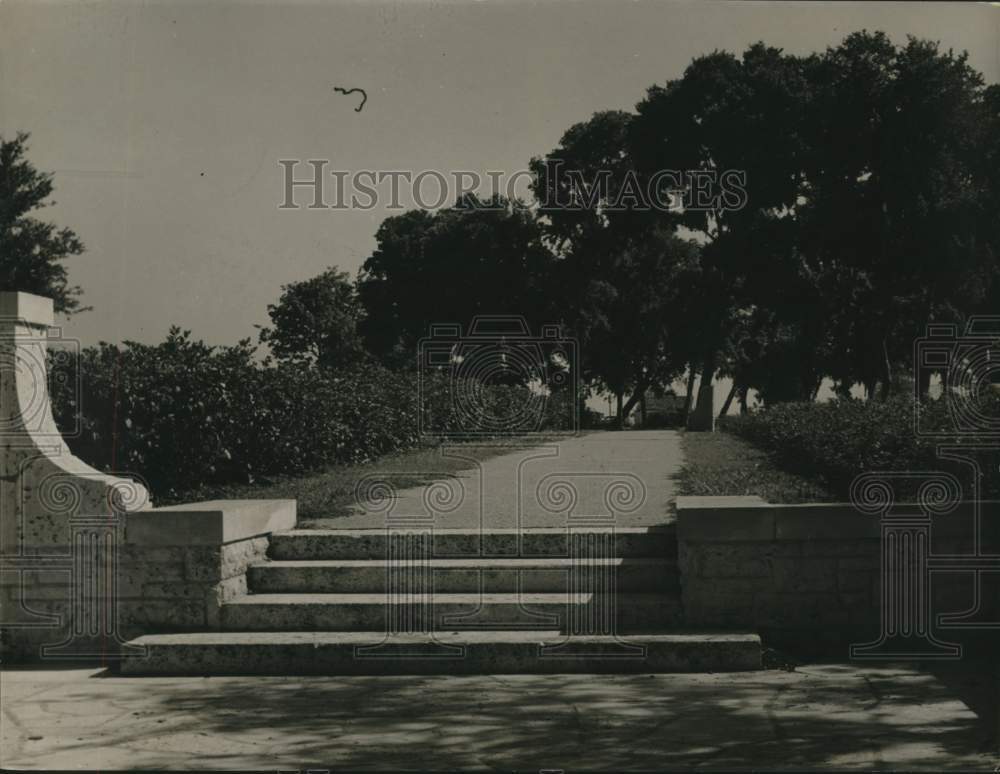 1940 Press Photo View of the San Jacinto Battle Ground Park in La Porte, Texas - Historic Images