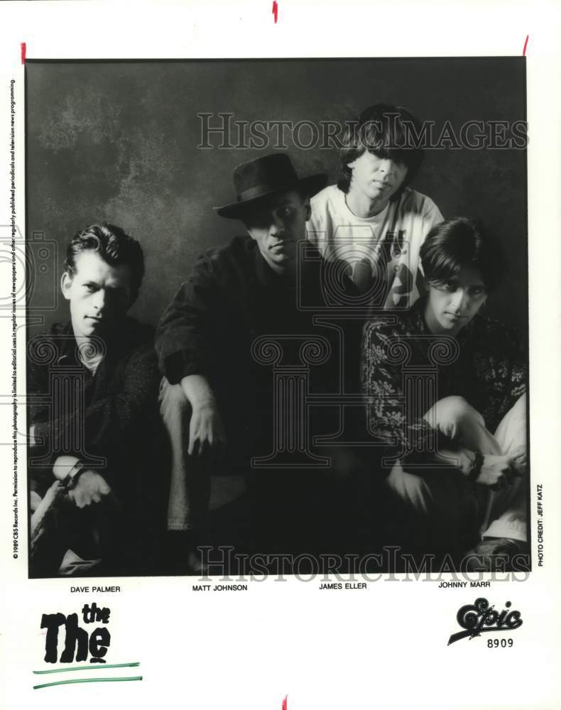 1990 Press Photo Members of the Music Group &quot;The The&quot; - hca55085- Historic Images