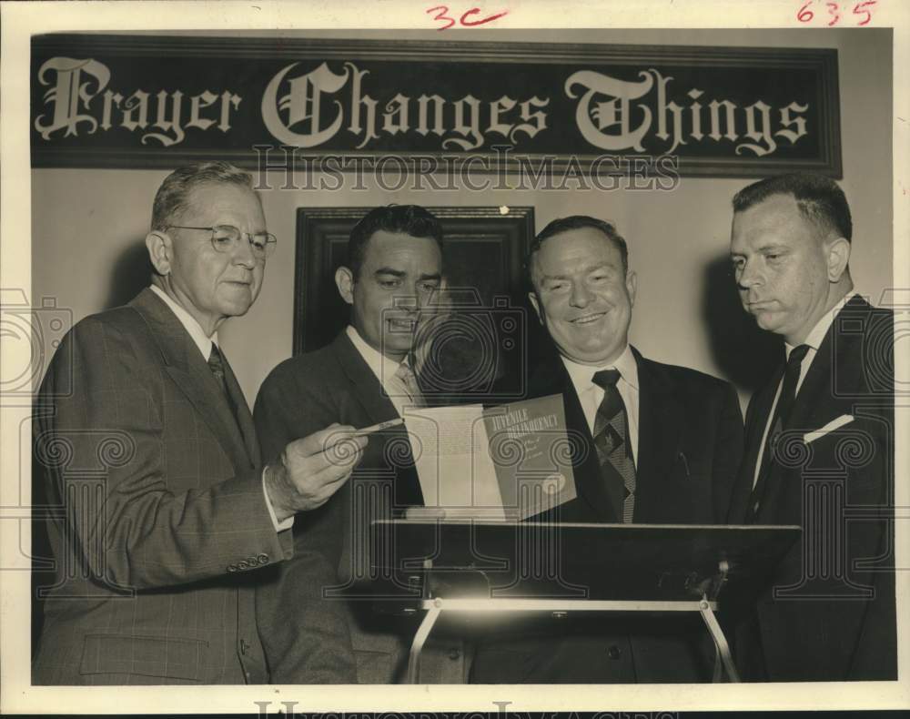 1956 Press Photo Members of Union Baptist Church Association, Houston, Texas - Historic Images