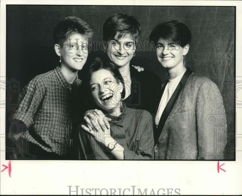 1989 Press Photo Members of Two Nice Girls musical group - hca57384- Historic Images