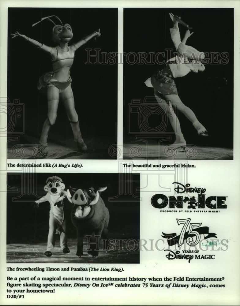 2000 Press Photo Scenes from &quot;Disney On Ice&quot; ice skating show - hca57686- Historic Images