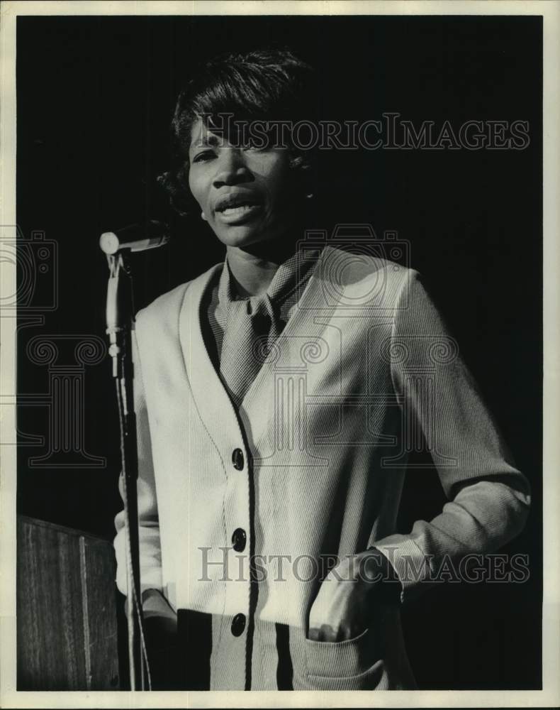 1969 Press Photo Yarma Mitchell, Young Texans for Decency, Texas Southern- Historic Images