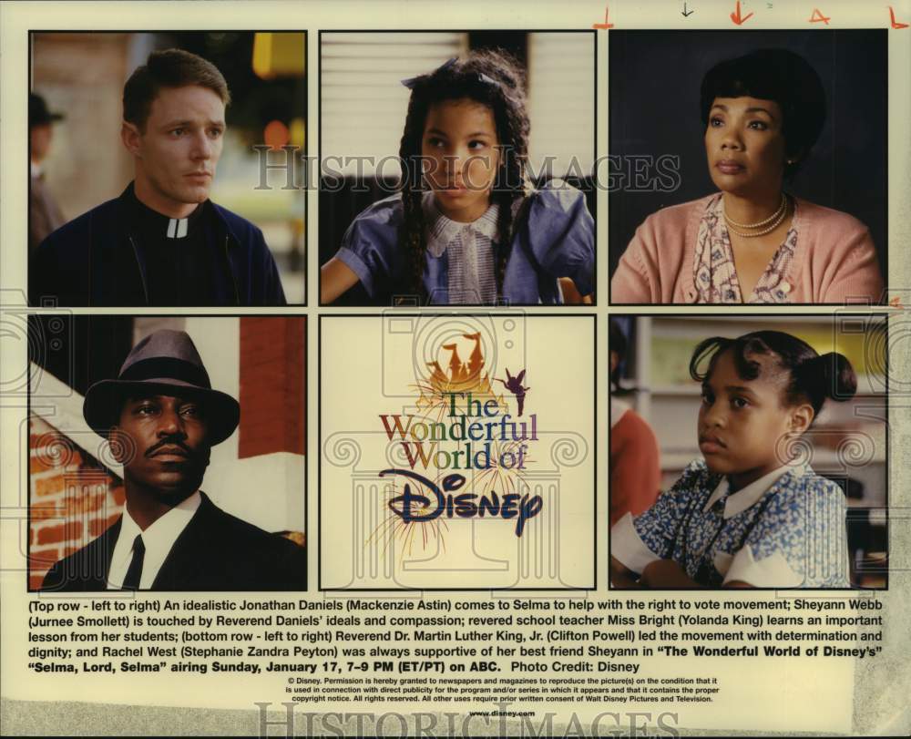 1999 Press Photo Wonderful World of Disney Presents "Selma, Lord, Selma"- Historic Images