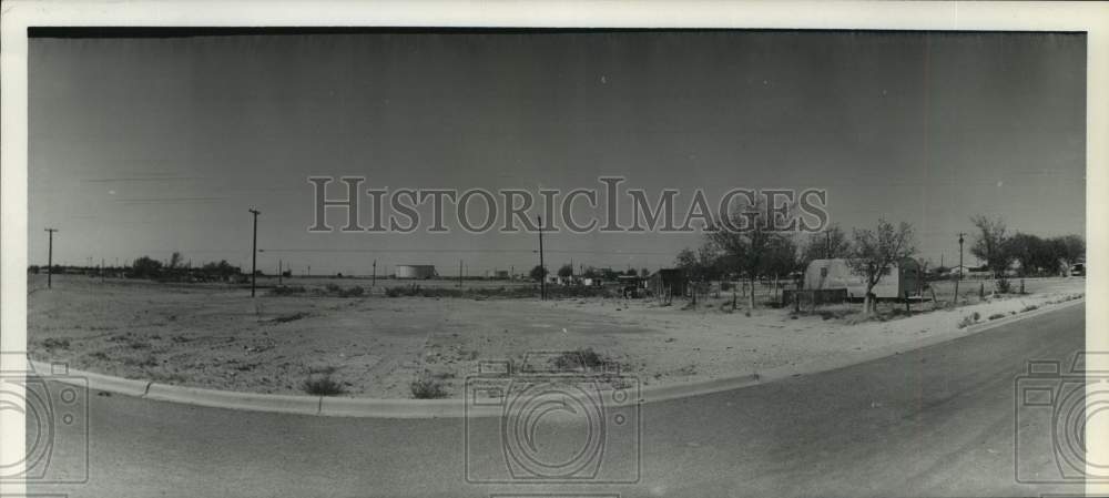 1967 Press Photo Corner Lot is Vacant in Wink, Texas - hca60325- Historic Images