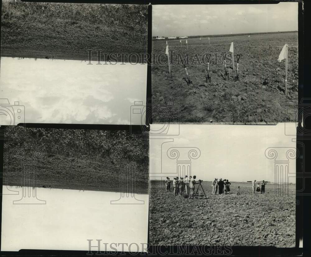 1954 Press Photo Land survey - Television Channel 13 - Houston - hca60347- Historic Images