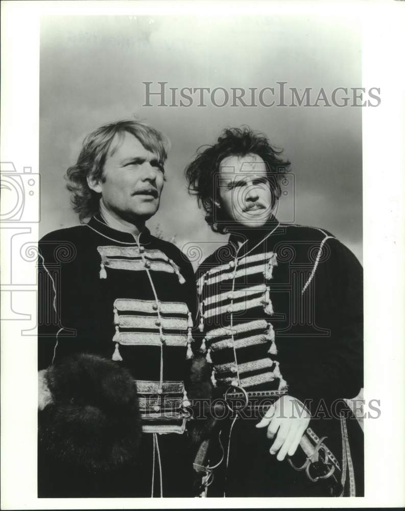 1986 Press Photo Helmut Griem and Jan Niklas in &quot;Peter the Great&quot; - hca60894- Historic Images