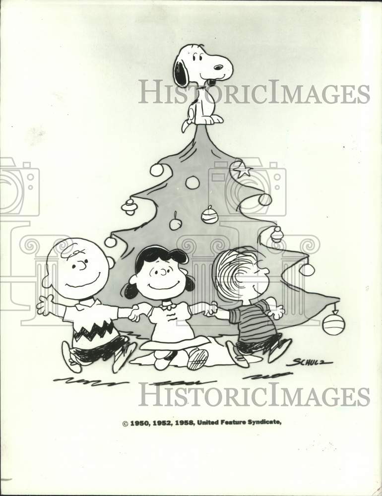 1984 Press Photo Peanuts characters in new cartoon special - hca60941- Historic Images