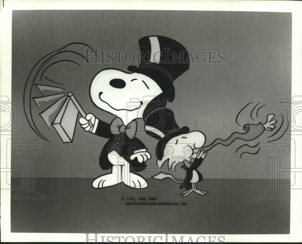 1958 Press Photo Scene from "Happy New Year, Charlie Brown" cartoon special - Historic Images