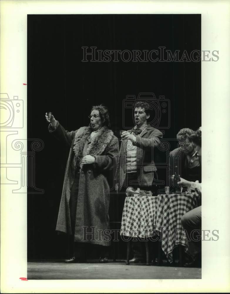 1987 Press Photo &quot;La Boheme&quot; by Texas Opera Theater at Hermann Park, Houston- Historic Images