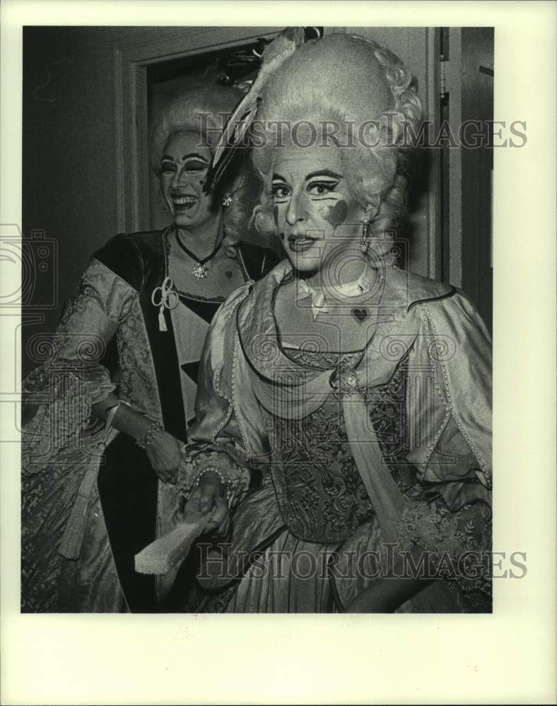 1980 Press Photo Stepsisters in Rossini&#39;s Texas Opera Theater Cinderella- Historic Images