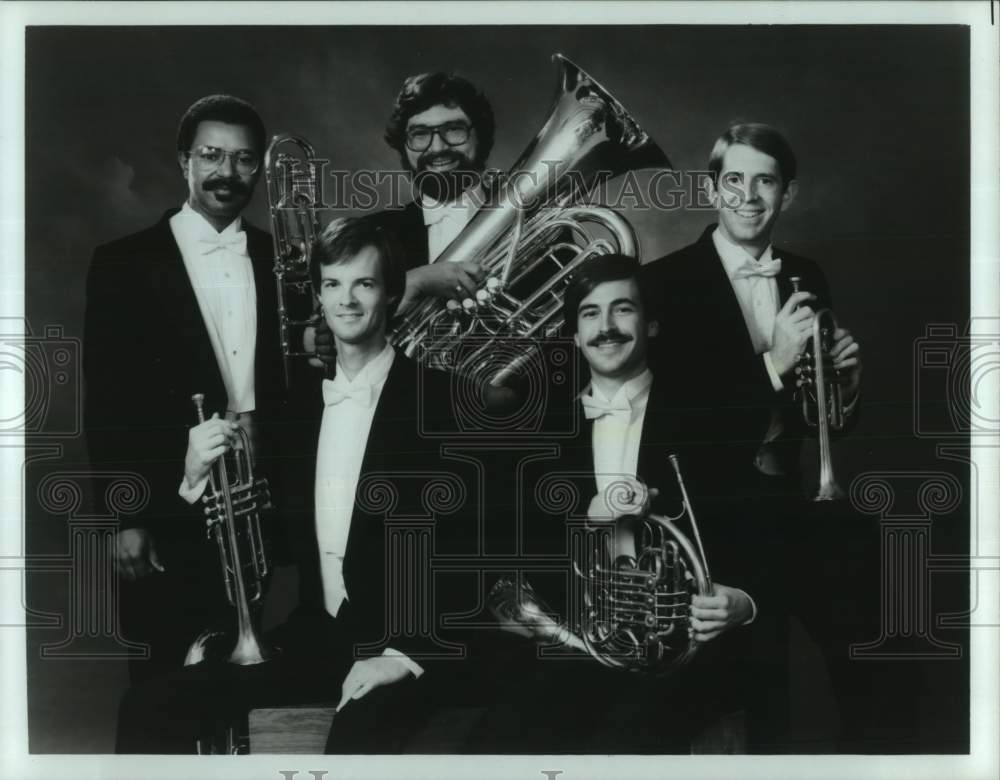 1989 Press Photo Portrait of the &quot;Paragon Brass Ensemble&quot; - hca62557- Historic Images