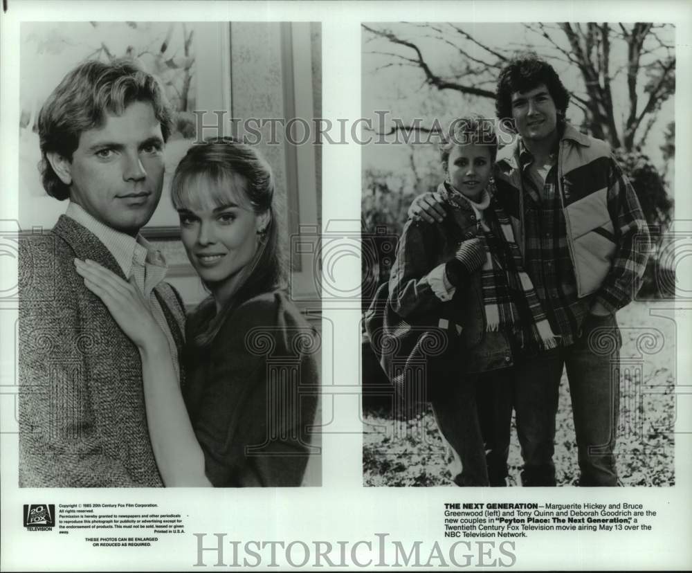 1986 Press Photo Cast of &quot;Peyton Place: The Next Generation&quot; TV movie- Historic Images