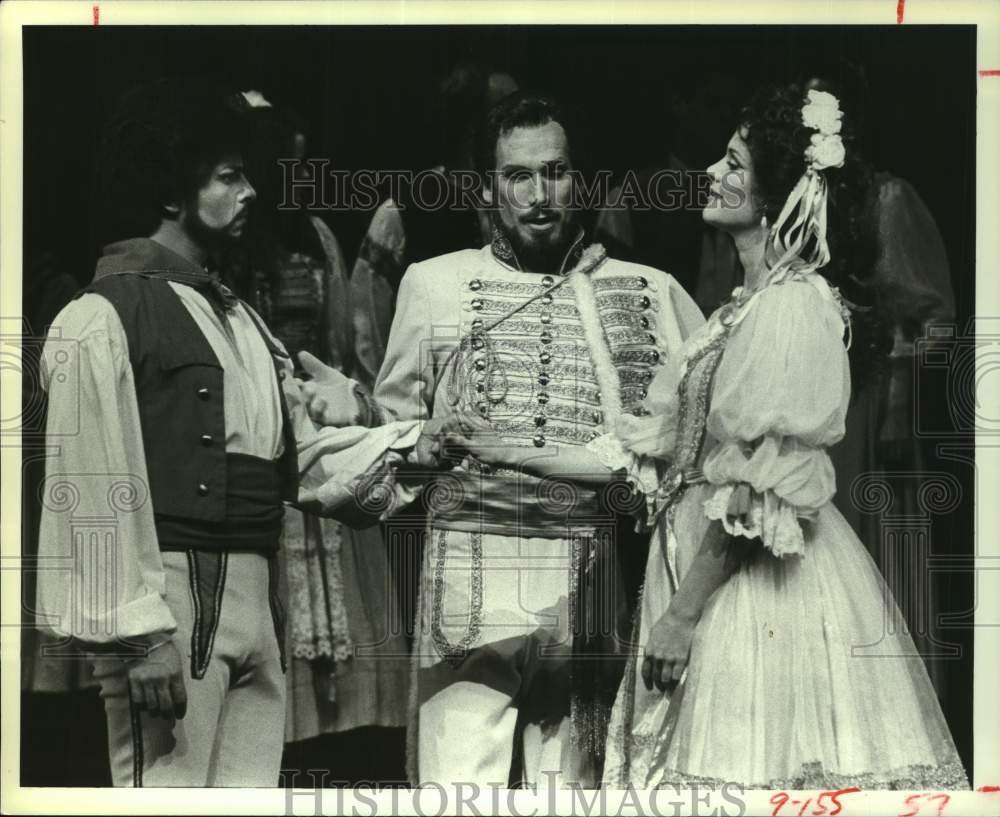 1983 Press Photo Cast Members In Houston Grand Opera&#39;s &quot;The Happy Widow&quot; Opera- Historic Images