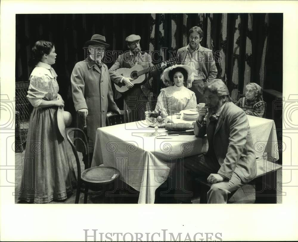 1987 Press Photo Cast of play at Nina Vance Alley Theater, Houston - hca63367- Historic Images