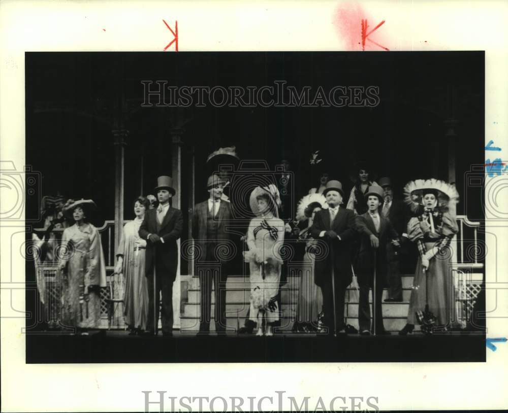 1987 Press Photo Cast of Theater Under the Stars&#39; production of &quot;My Fair Lady&quot;- Historic Images